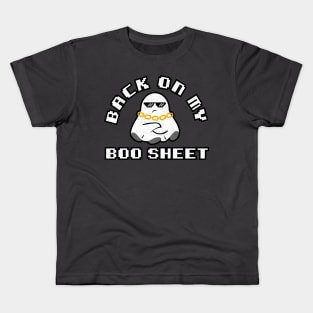 Back On My Boo Sheet Funny Halloween Kids T-Shirt